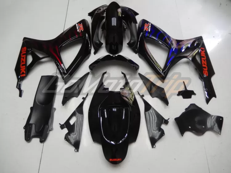 2006 2007 Suzuki K6 Blue Red Flame Fairing 4