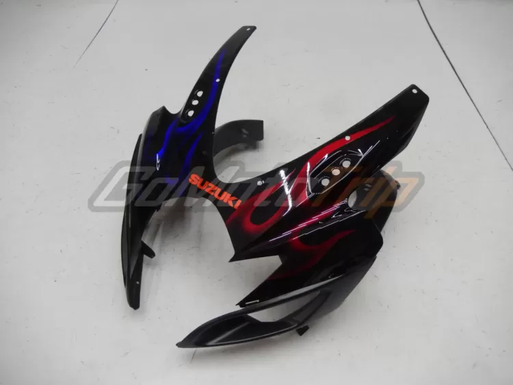 2006 2007 Suzuki K6 Blue Red Flame Fairing 6