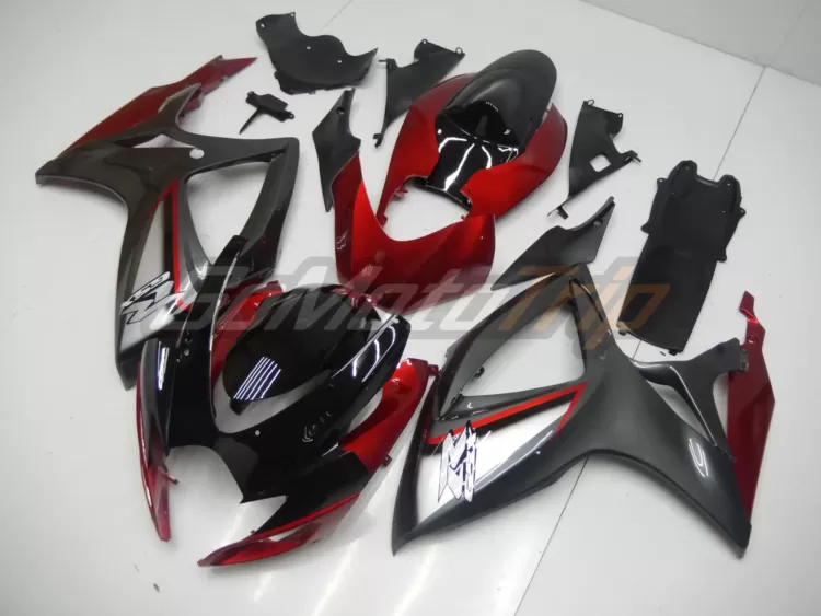 2006 2007 Suzuki K6 Gray Red Fairing 2