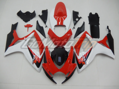 2006 2007 Suzuki K6 Red White Fairing 1