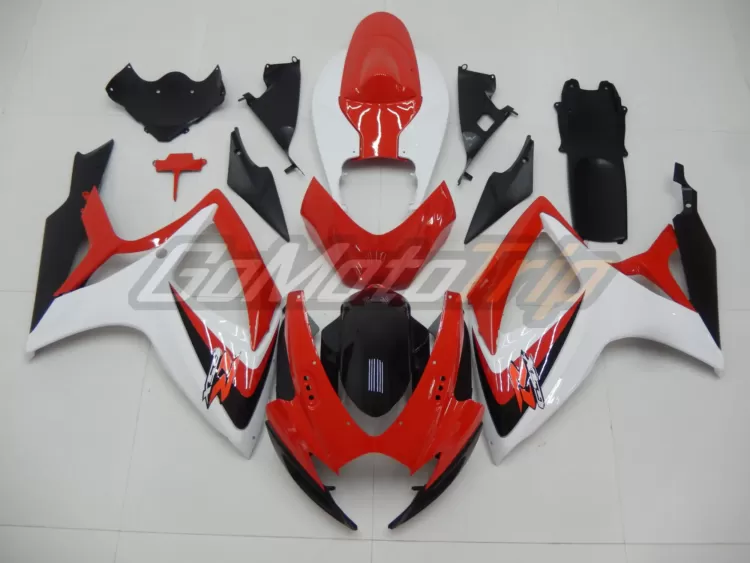 2006 2007 Suzuki K6 Red White Fairing 1