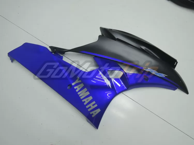 2006 2007 Yamaha Yzf R6 Black Blue Fairing 9