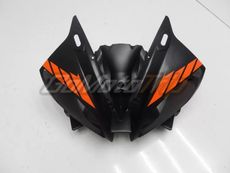 2006 2007 Yamaha Yzf R6 Black Orange Fairing 4