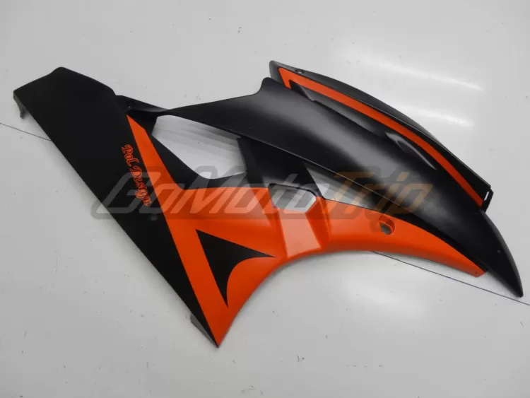 2006 2007 Yamaha Yzf R6 Black Orange Fairing 9