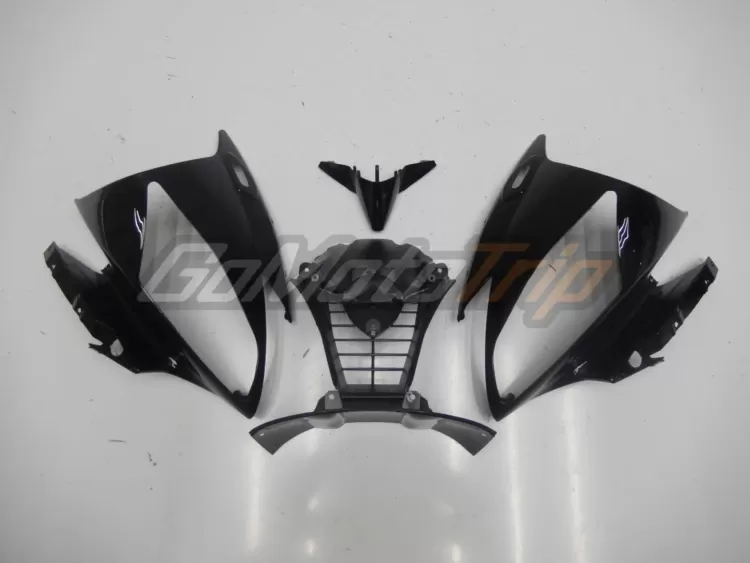 2006 2007 Yamaha Yzf R6 Black Silver Fairing 5