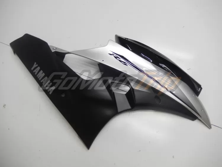 2006 2007 Yamaha Yzf R6 Black Silver Fairing 9