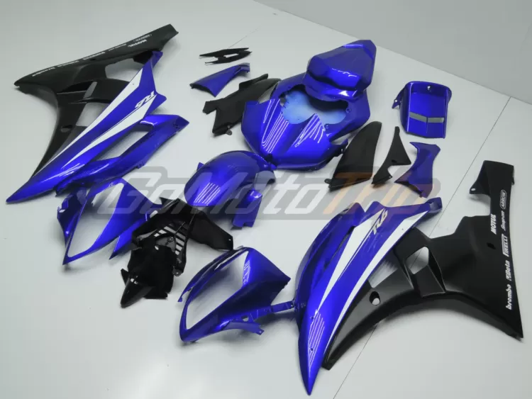 2006 2007 Yamaha Yzf R6 Blue Black Fairing3 2