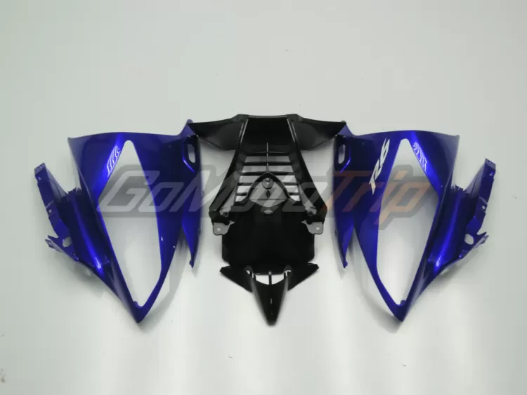 2006 2007 Yamaha Yzf R6 Blue Black Fairing3 4