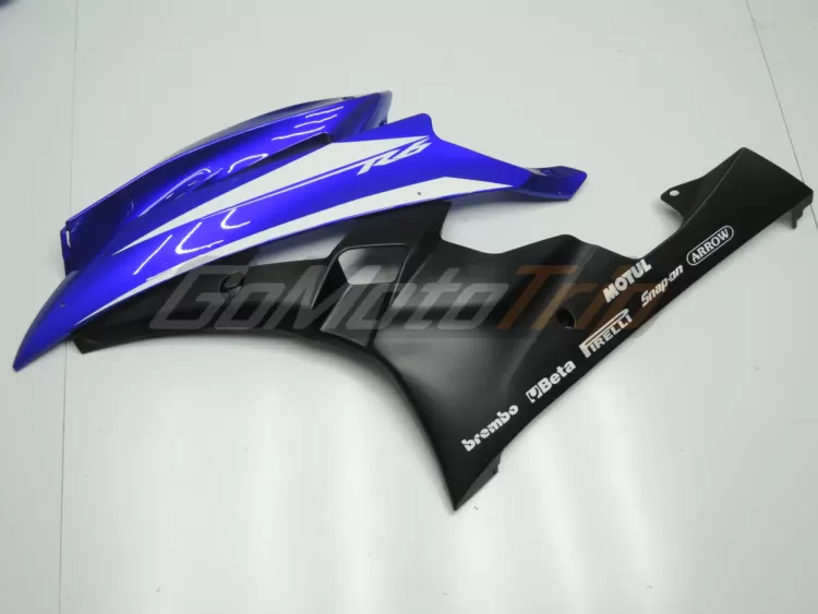 2006 2007 Yamaha Yzf R6 Blue Black Fairing3 8