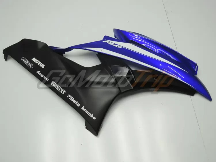 2006 2007 Yamaha Yzf R6 Blue Black Fairing3 9