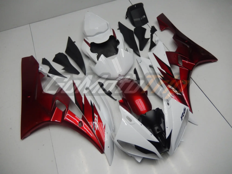 2006 2007 Yamaha Yzf R6 Red White Fairing2 3