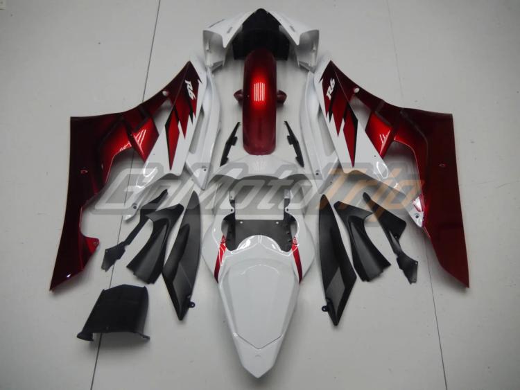 2006 2007 Yamaha Yzf R6 Red White Fairing2 4