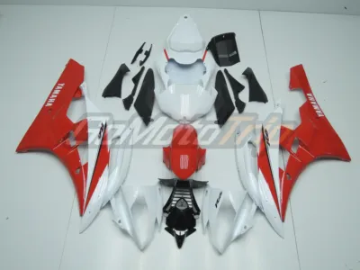 2006 2007 Yamaha Yzf R6 Red White Fairing3 1