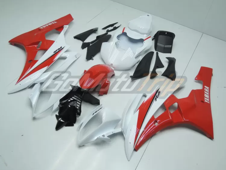 2006 2007 Yamaha Yzf R6 Red White Fairing3 2