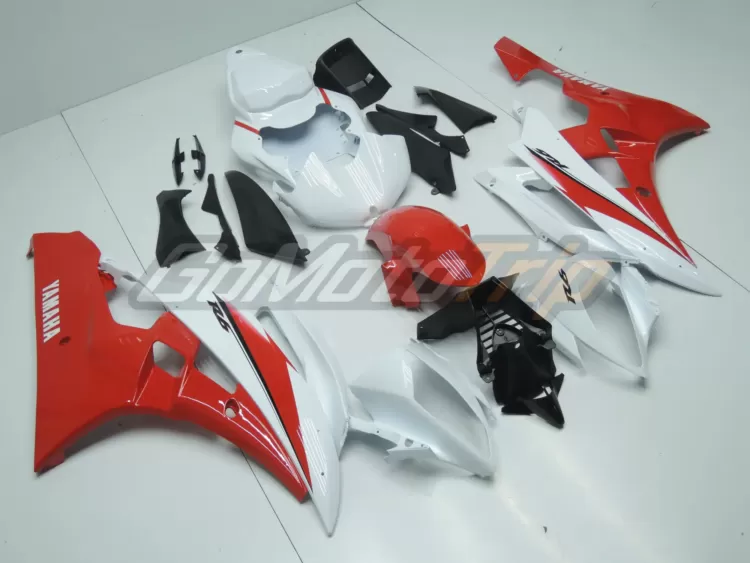 2006 2007 Yamaha Yzf R6 Red White Fairing3 3