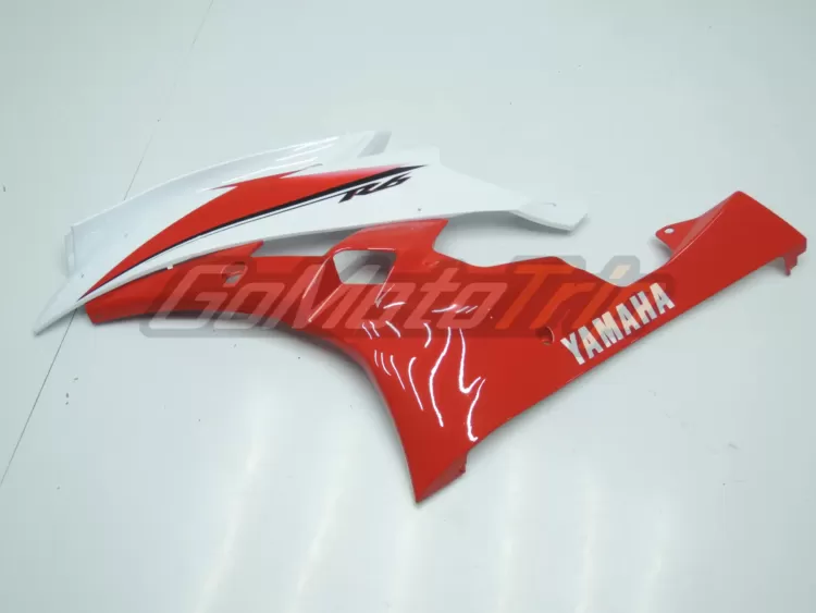 2006 2007 Yamaha Yzf R6 Red White Fairing3 8