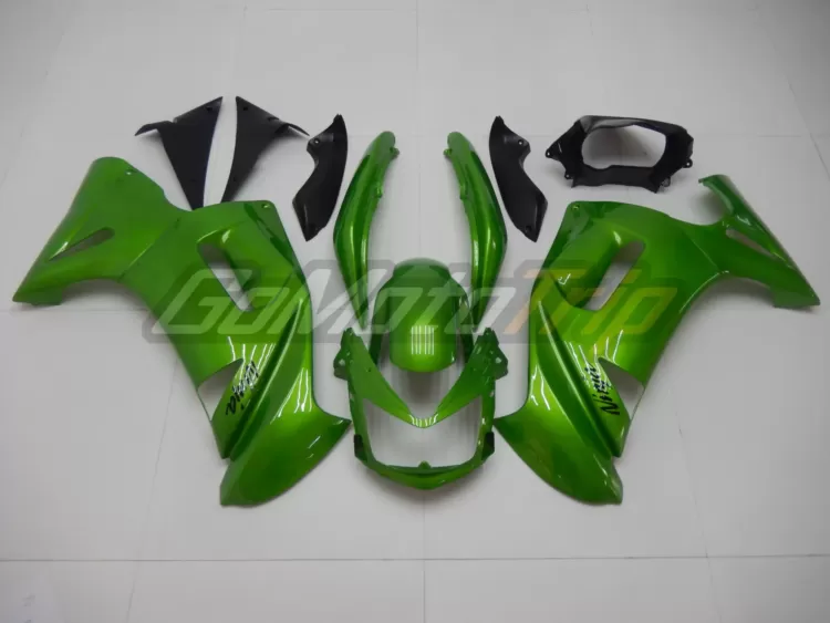 2006 2008 Kawasaki Ninja 650r Pearl Green Fairing 1