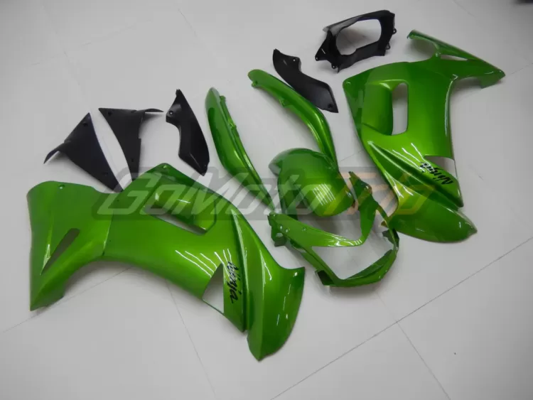 2006 2008 Kawasaki Ninja 650r Pearl Green Fairing 3