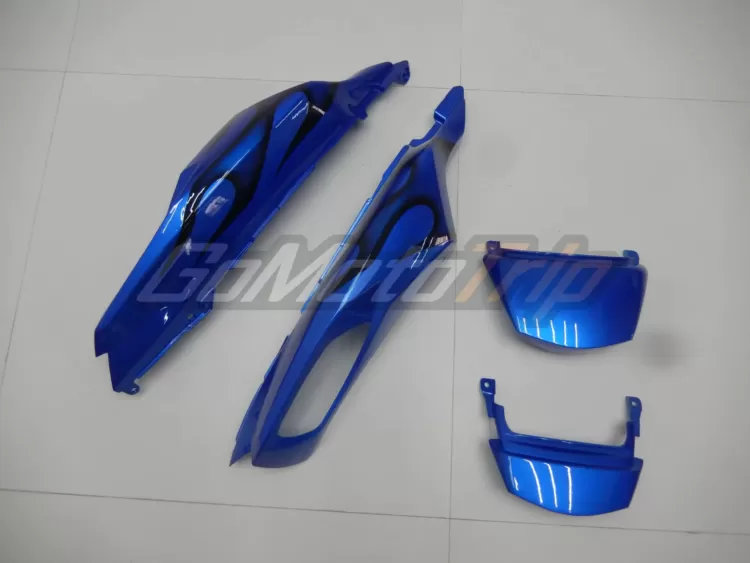 2006 2011 Kawasaki Ninja Zx 14r Blue Black Flame Fairing 17