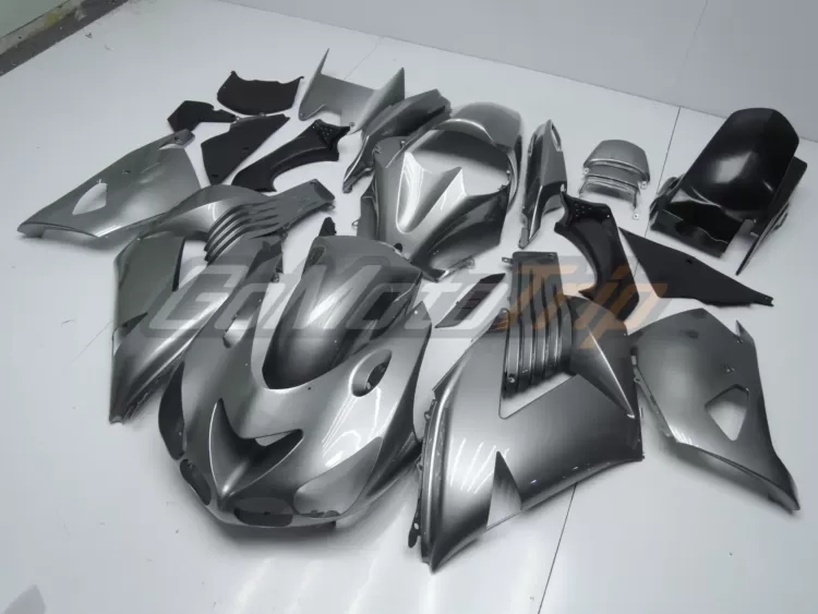 2006 2011 Kawasaki Ninja Zx 14r Silver Gray Fairing 2