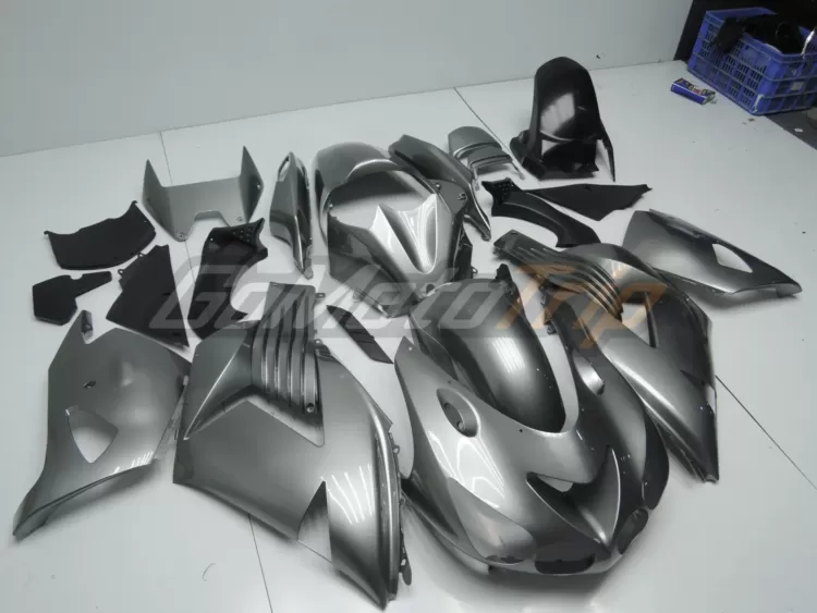 2006 2011 Kawasaki Ninja Zx 14r Silver Gray Fairing 3