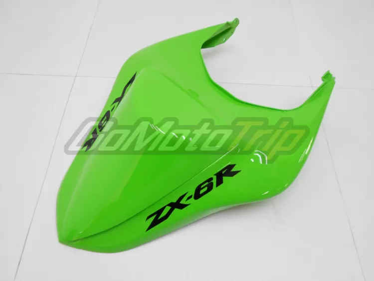 2007 2008 Kawasaki Ninja Zx 6r Black Green Fairing 15