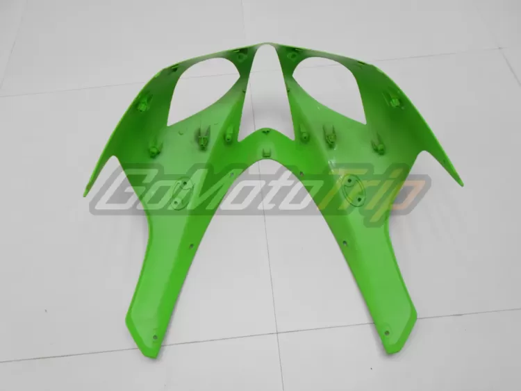 2007 2008 Kawasaki Ninja Zx 6r Black Green Fairing 8