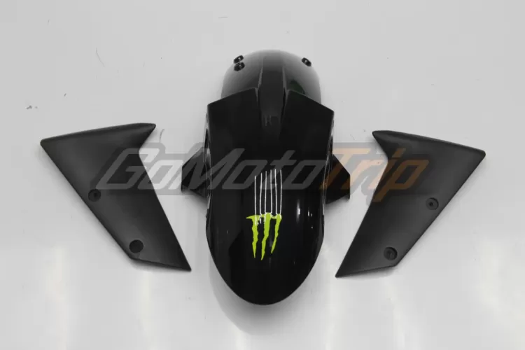 2007 2008 Kawasaki Ninja Zx 6r Black Green Fairing2 5