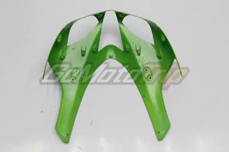 2007 2008 Kawasaki Ninja Zx 6r Black Green Fairing2 7