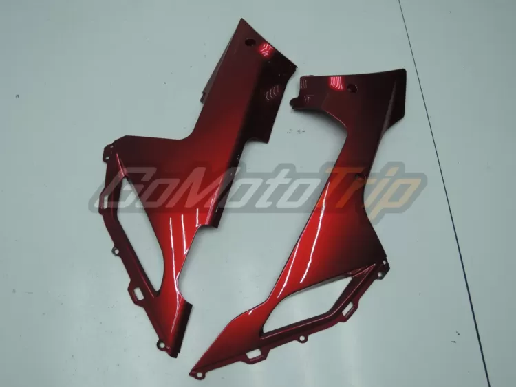 2007 2008 Kawasaki Ninja Zx 6r Red Flame Fairing 10