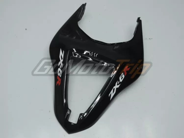 2007 2008 Kawasaki Ninja Zx 6r Red Flame Fairing 11