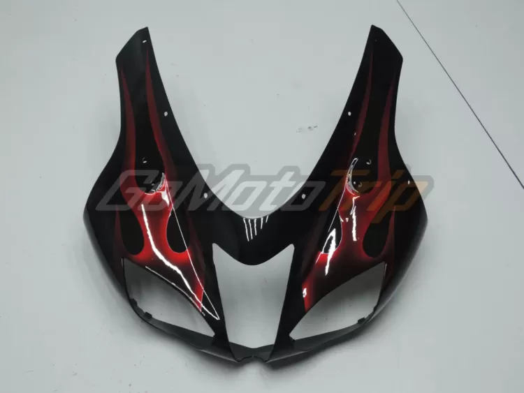 2007 2008 Kawasaki Ninja Zx 6r Red Flame Fairing 4