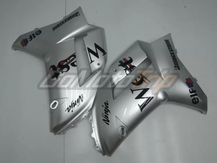 2007 2008 Kawasaki Ninja Zx 6r Silver West Fairing 10