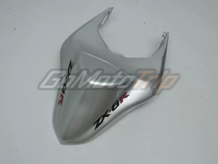 2007 2008 Kawasaki Ninja Zx 6r Silver West Fairing 13