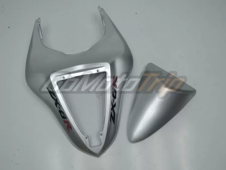 2007 2008 Kawasaki Ninja Zx 6r Silver West Fairing 14