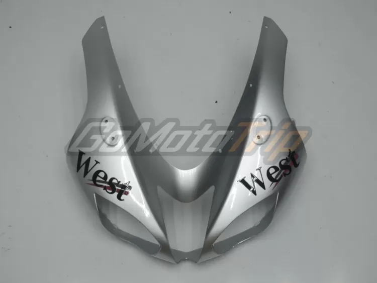 2007 2008 Kawasaki Ninja Zx 6r Silver West Fairing 4