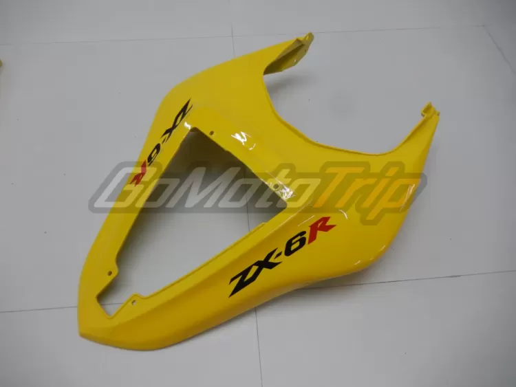 2007 2008 Kawasaki Ninja Zx 6r Yellow Fairing 13