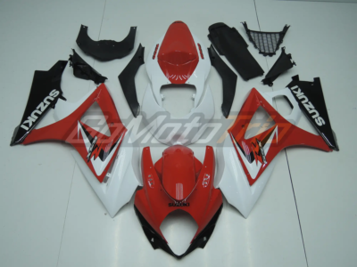 2007 2008 Suzuki Gsx R1000 Red White Fairing 1