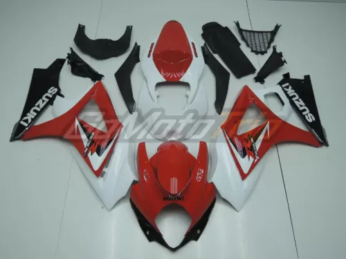 2007 2008 Suzuki Gsx R1000 Red White Fairing 1