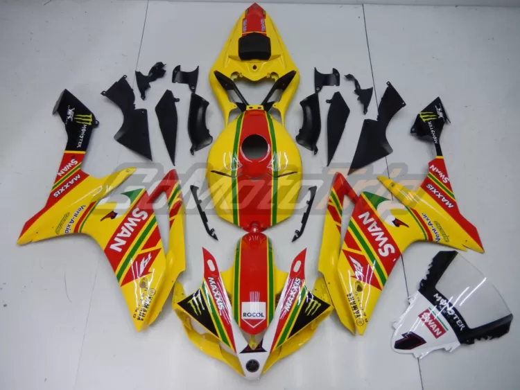 2007 2008 Yamaha Yzf R1 Bsb Swan Replica Fairing 1