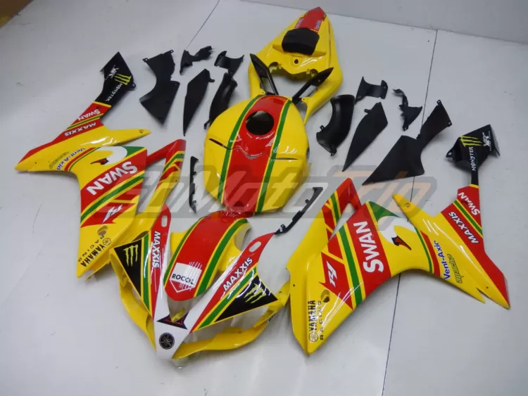 2007 2008 Yamaha Yzf R1 Bsb Swan Replica Fairing 2