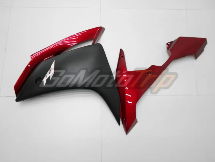 2007 2008 Yamaha Yzf R1 Black Red Fairing 14