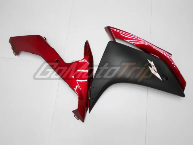 2007 2008 Yamaha Yzf R1 Black Red Fairing 15