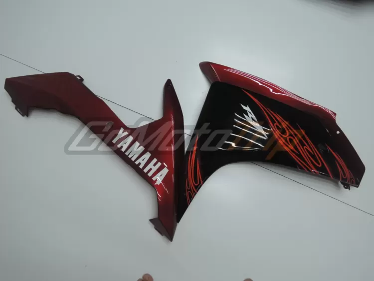 2007 2008 Yamaha Yzf R1 Black Red Fairing2 6