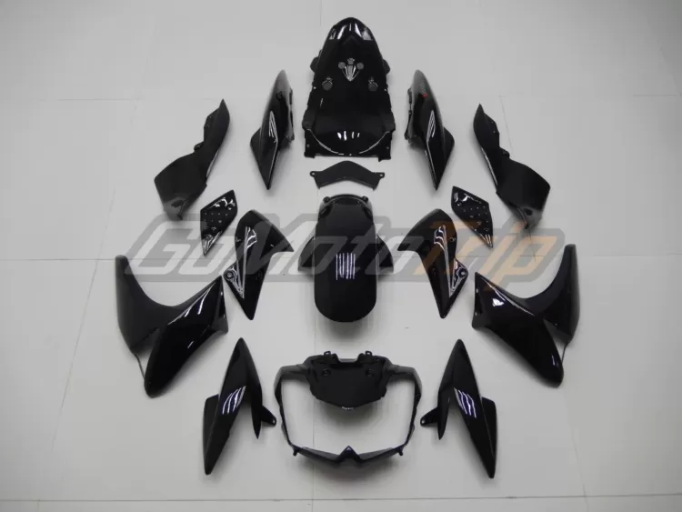 2007 2009 Kawasaki Z1000 Black Fairing 1