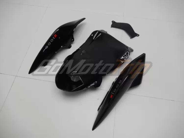 2007 2009 Kawasaki Z1000 Black Fairing 11