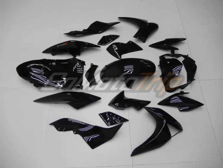 2007 2009 Kawasaki Z1000 Black Fairing 5