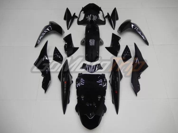 2007 2009 Kawasaki Z1000 Black Fairing 6