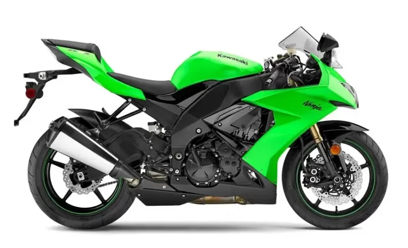 2008 2010 Kawasaki Ninja Zx 10r Green Fairing 12