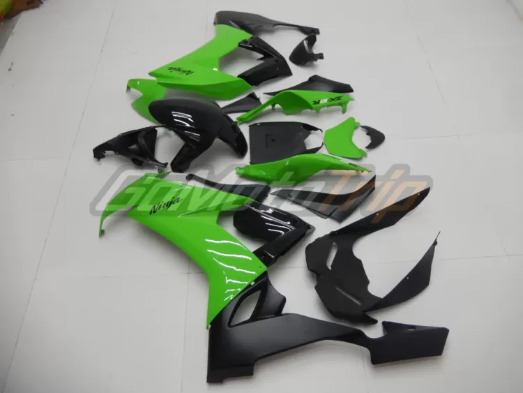 2008 2010 Kawasaki Ninja Zx 10r Green Fairing 4